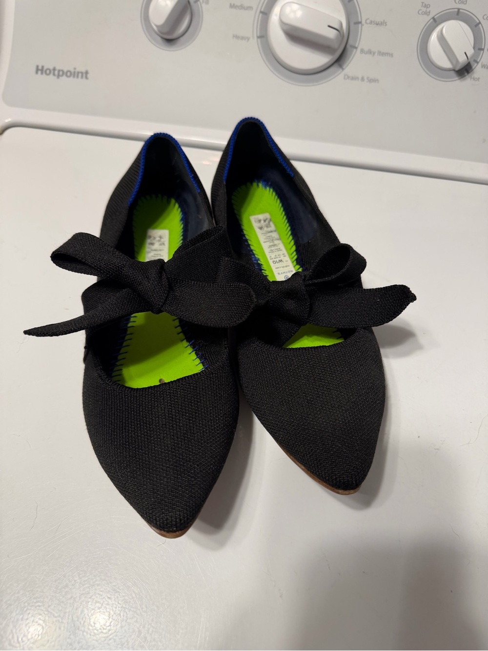 Rothy’s The Point Mary Jane Bow Flats